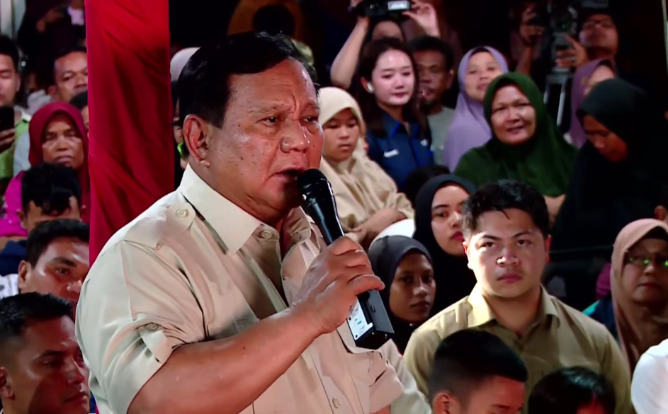 Presiden Prabowo Subianto. (Foto/YouTube Setpres)