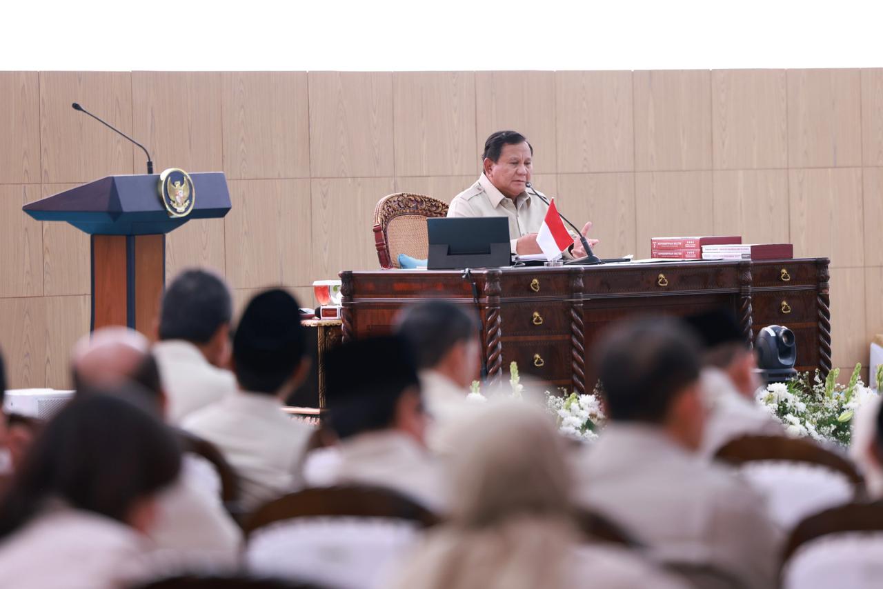 Presiden Prabowo dalam Taklimat Awal Tahun. (Foto/Tim Media Presiden Prabowo).