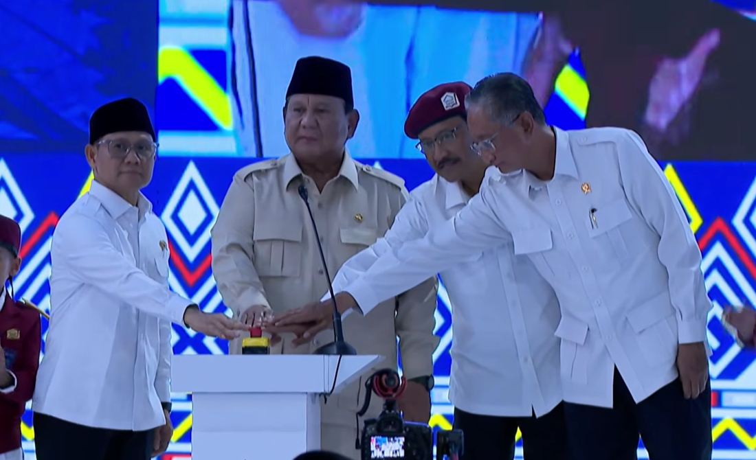 Presiden Prabowo Resmikan 166 Sekolah Rakyat. (Foto/YouTube Sekretariat Presiden)