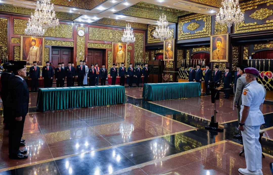 Pelantikan Tenaga Ahli Dewan Pertahanan Nasional . (Foto/instagram Menhan)