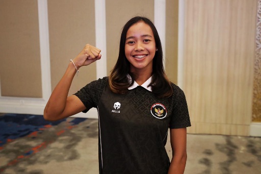 Atlet triathlon putri Indonesia Martina Ayu Pratiwi. (BeritaNasional/dok Kemenpora)