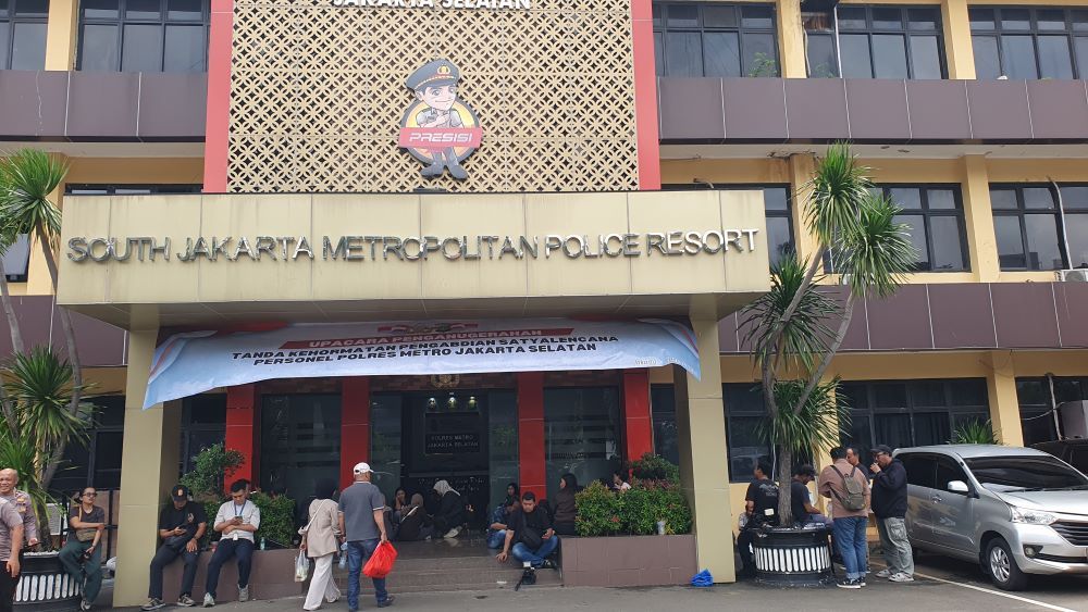 Suasana Mapolres Metro Jakarta Selatan. (BeritaNasional/Bachtiarudin Alam)