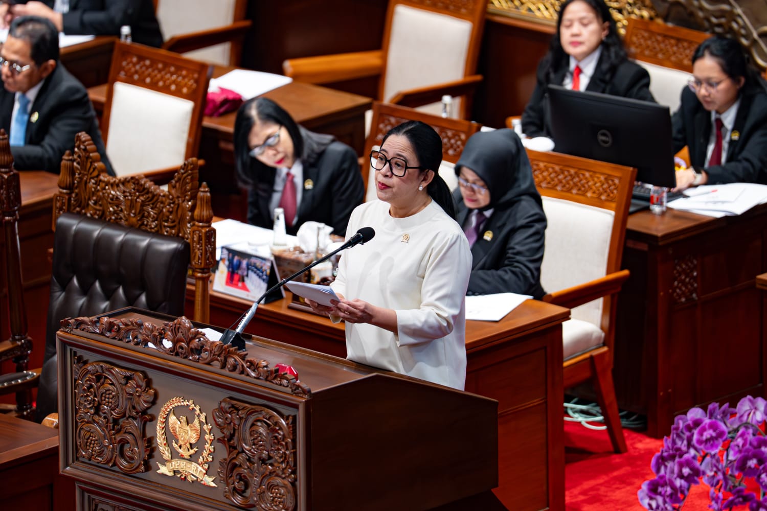 Ketua DPR RI Puan Maharani membuka Masa Persidangan III Tahun 2025-2026, Selasa (13/1/2026). (BeritaNasional/Humas Ketua DPR)