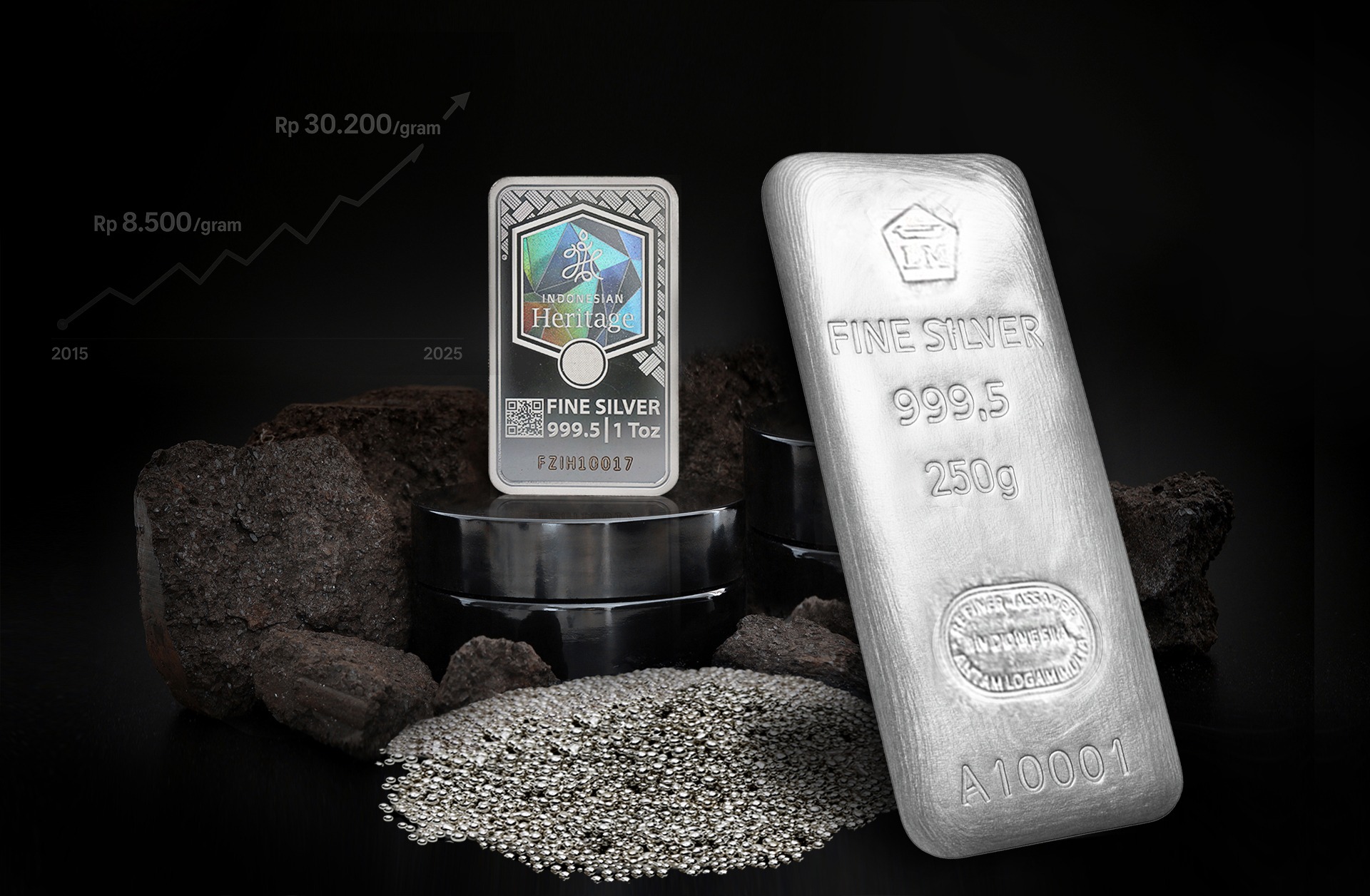 Tak hanya emas, silver diprediksi jadi investasi cuan di 2026. (BeritaNasional/Logam Mulia)