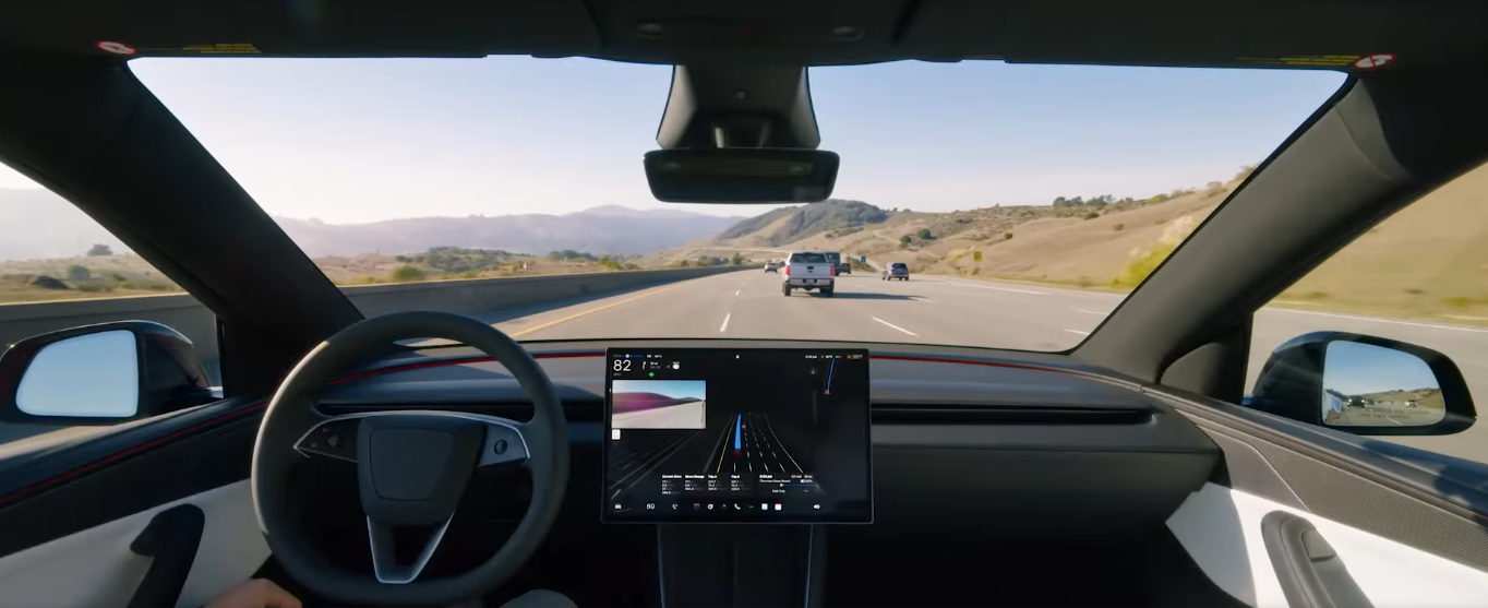 Autopilot atau Full Self-Driving (Supervised) Tesla (FSD Tesla). (BeritaNasional/Tesla)