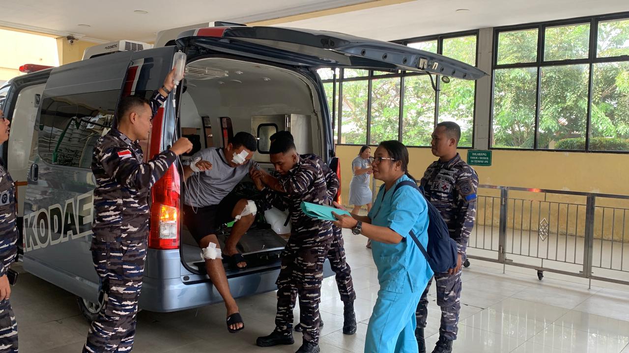 TNI AL Beri Perawatan Korban Pemukulan Prajurit di RS Kandou Manado. (Foto/Istimewa)