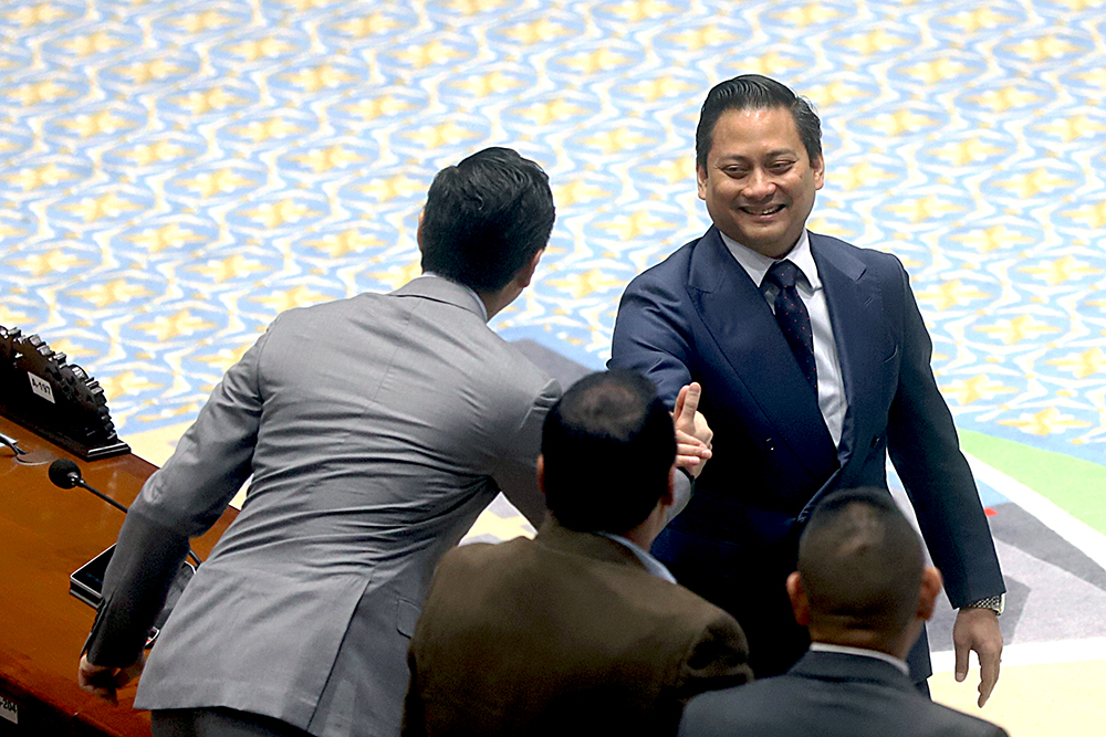 Rapat Paripurna DPR menyetujui Thomas Djiwandono menjadi Deputi Gubernur BI periode 2026-2031. (BeritaNasional/Elvis Sendouw)