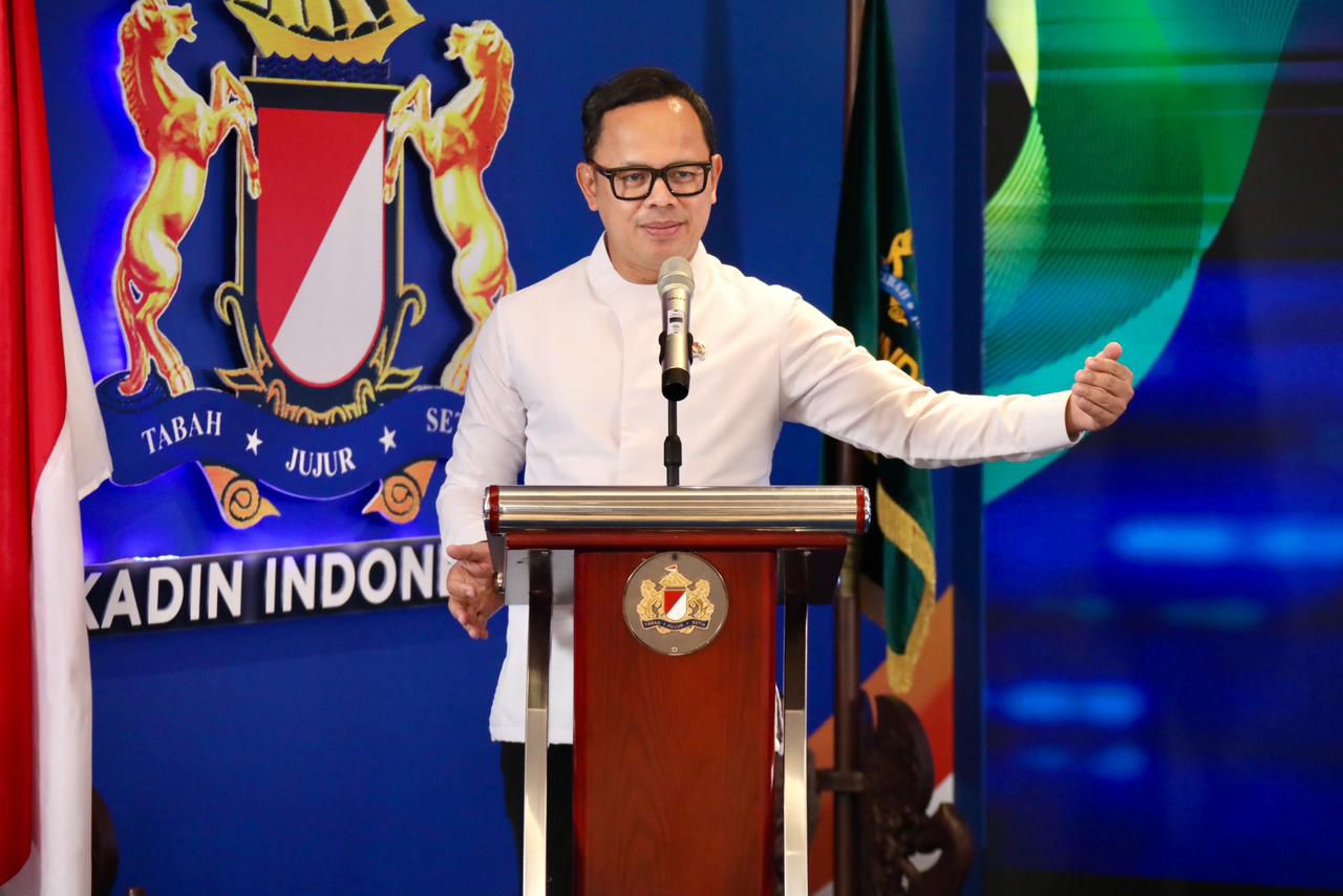 Wamendari Bima Arya Sugiarto di acara Kadin Indonesia. (BeritaNasional/istimewa)