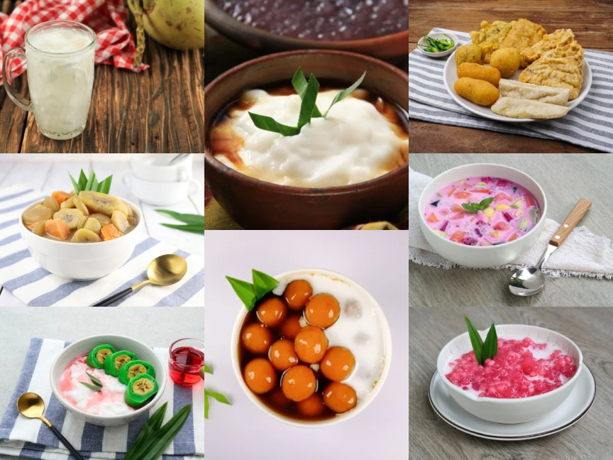 Pilihan menu takjil untuk berbuka puasa. (BeritaNasional/Istimewa/Kolase)