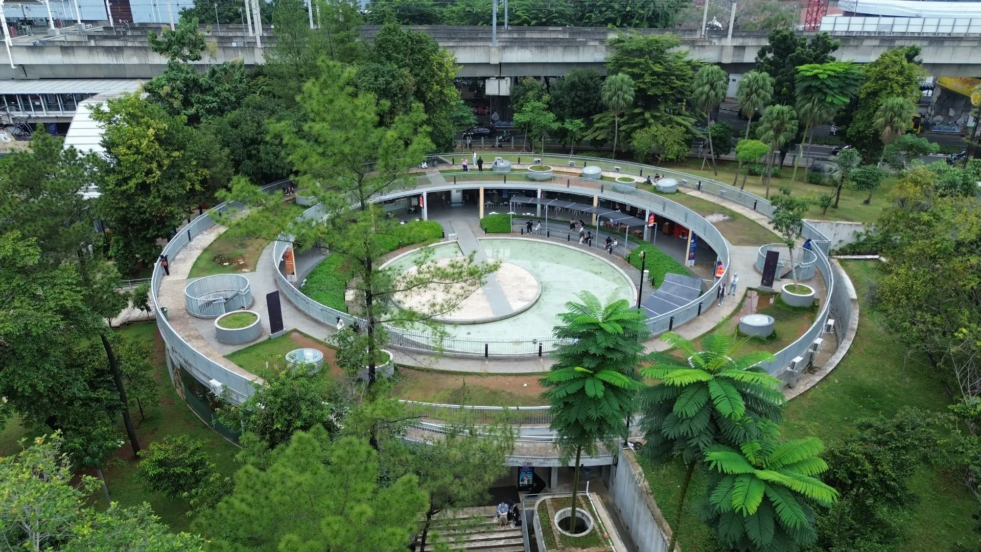 Taman Literasi Marta Christina Tiahahu, Melawai, Kebayoran Baru, Jakarta Selatan. (BeritaNasional/Integrasi Transit Jakarta)