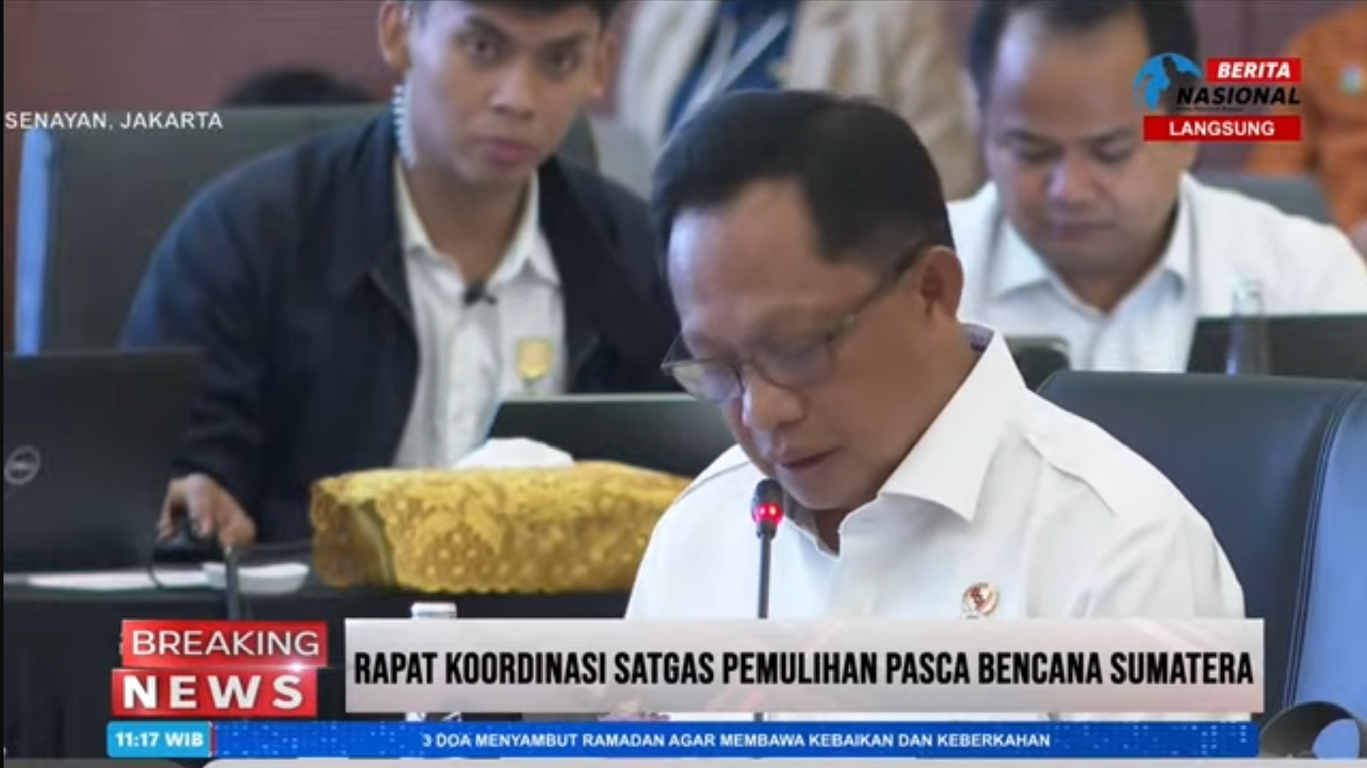 Mendagri Tito Karnavian. (Foto/Berita Nasional TV)