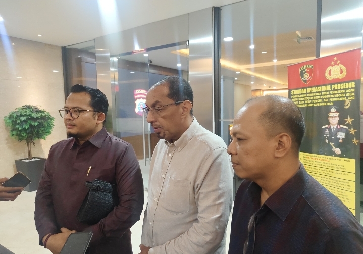 Kuasa Hukum Dirut PT DSI Taufiq Aljufri, Pris Madani. (BeritaNasional/Bachtiar)
