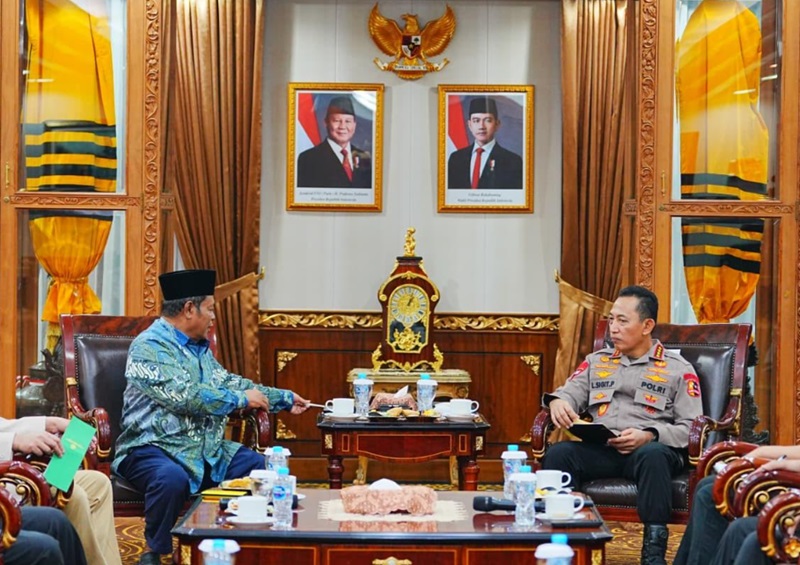 Kapolri audiensi bareng MUI (Beritanasional/Bachtiar)