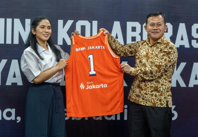 Bank Jakarta perkuat peran di dunia olahraga lewat dukungan ke Pelita Jaya. (BeritaNasional/Lydia)