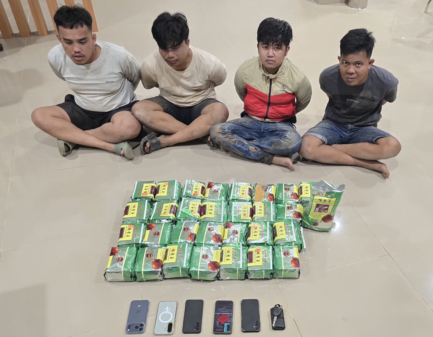 Empat pengedar sabu-sabu ditangkap. (Foto/Istimewa)