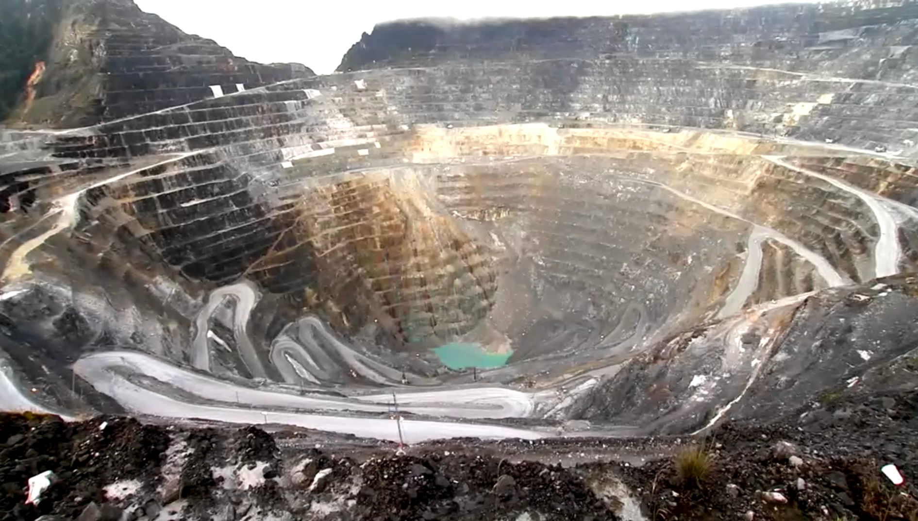 Tambang Freeport McMoran di Graslsberg, Papua Tengah. (BeritaNasional/Freeport McMoran)