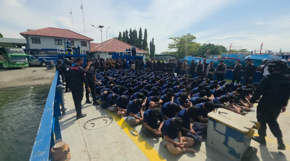 Ribuan narapidana dipindahkan ke Lapas Nusakambangan. (Foto/Istimewa)