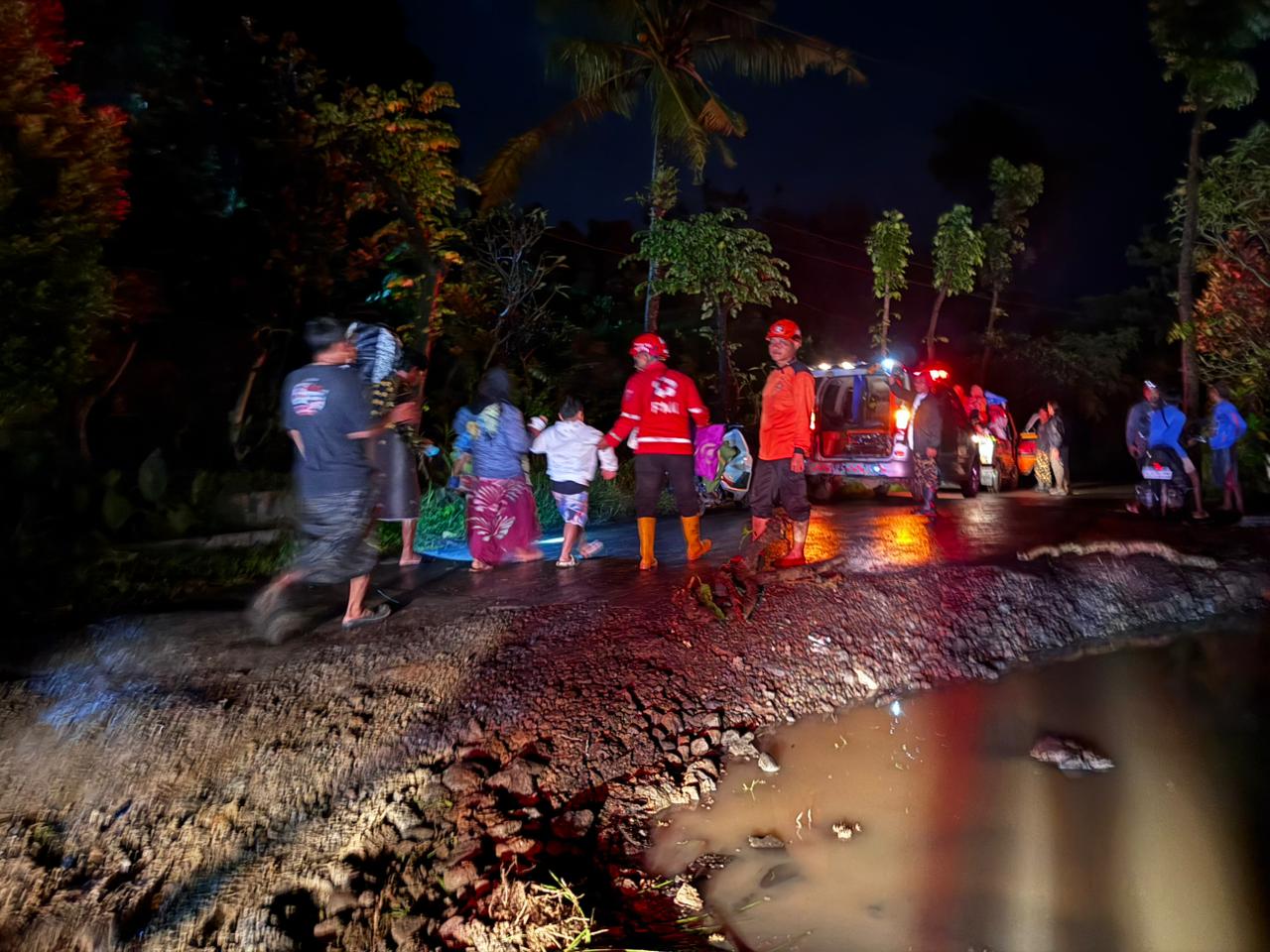 Gempa bermagnitudo 6,4 di Pacitan, Jatim, Jumat (6/2/2026). (BeritaNasional/BPBD Jatim)