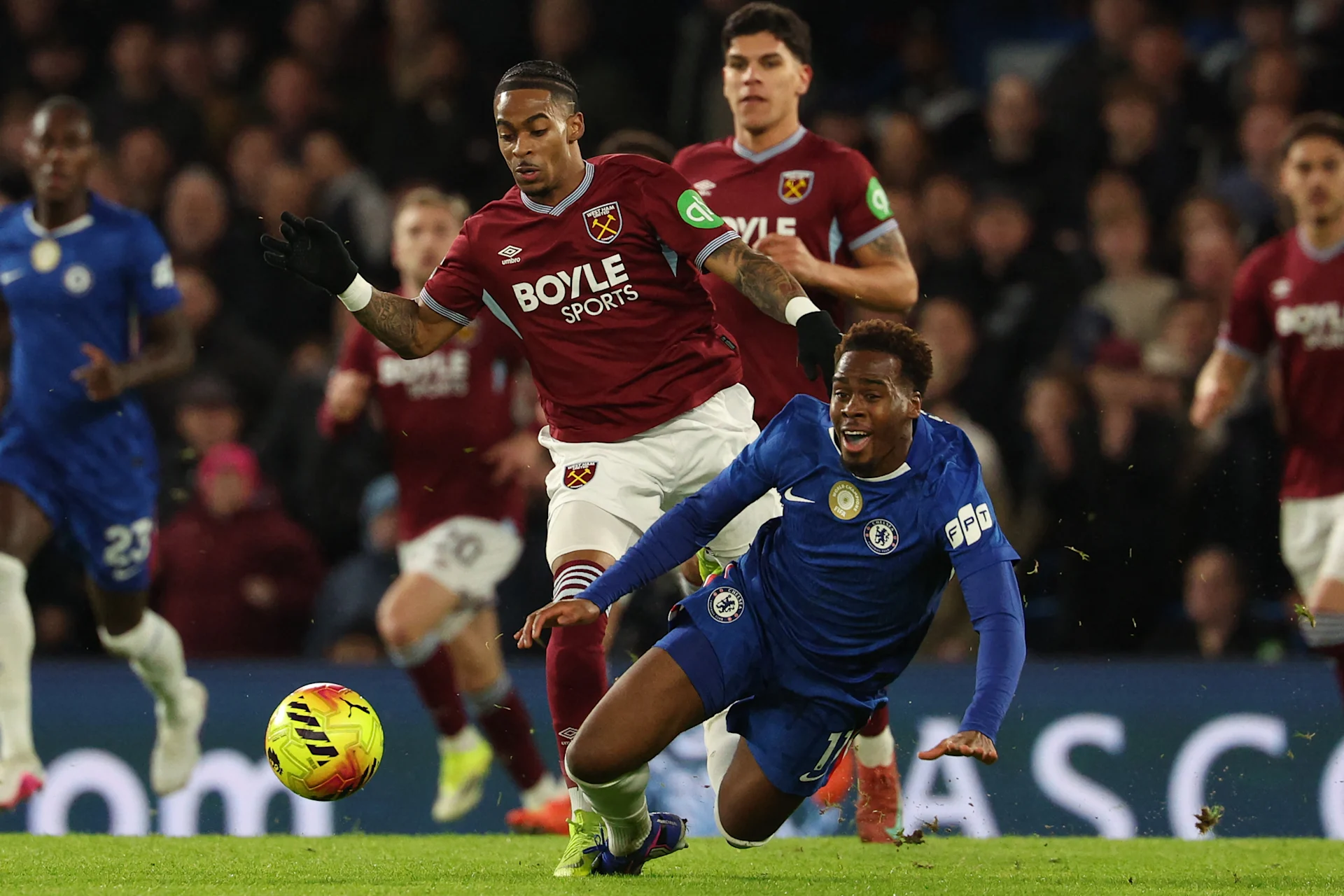 Chelsea vs West Ham di Premier League. (Foto/West Ham)