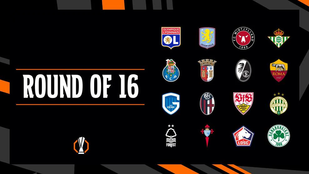 Daftar Lengkap Tim Lolos 16 Besar Liga Europa 2025/2026. (Foto/Uefa).