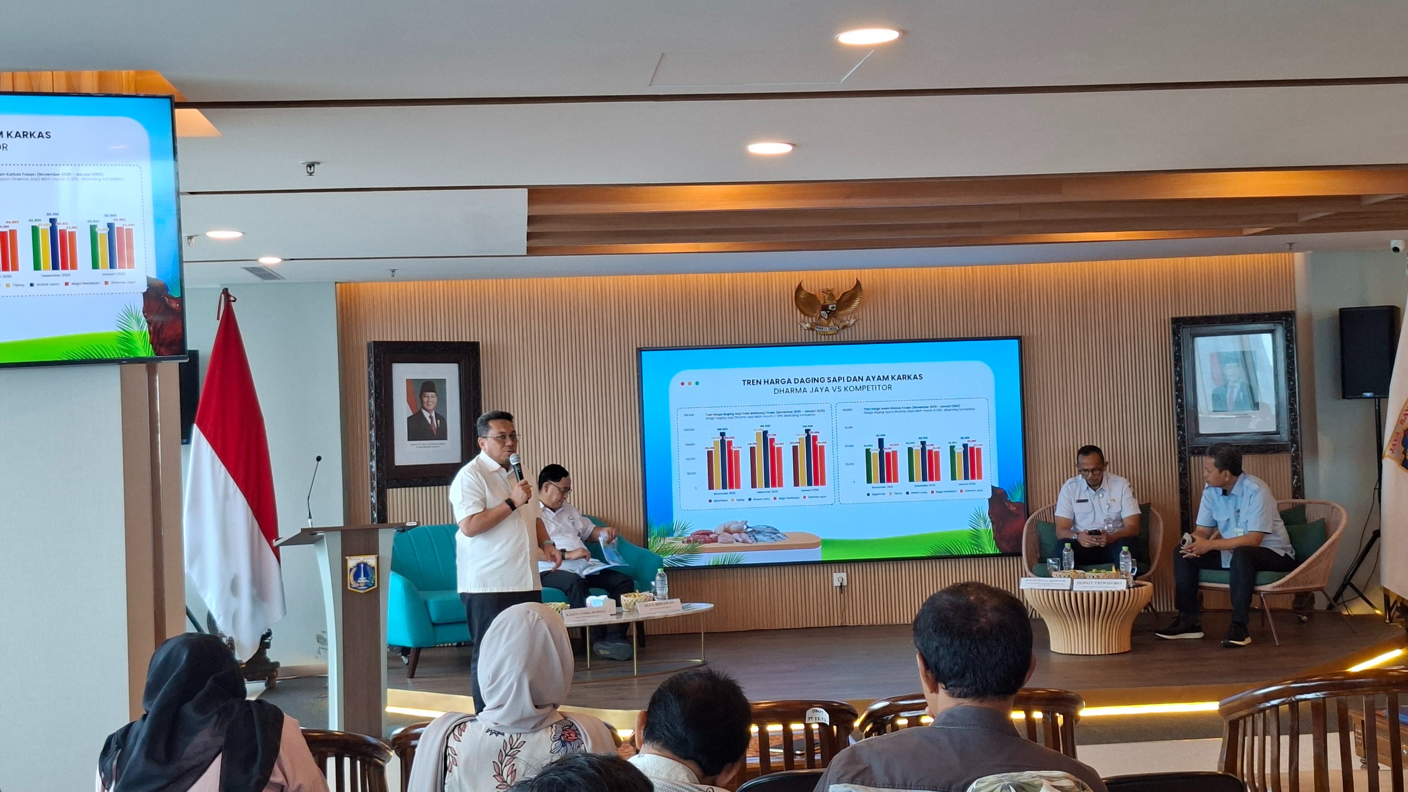 Direktur Utama Perumda Dharma Jaya Raditya Endra Budiman. (BeritaNasional/Lydia)