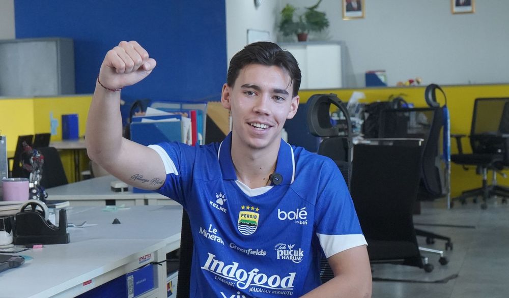 Dion Markx Tak Gentar Bersaing dengan Deretan Bek Berpengalaman di Persib Bandung. (Foto/Dok Persib)