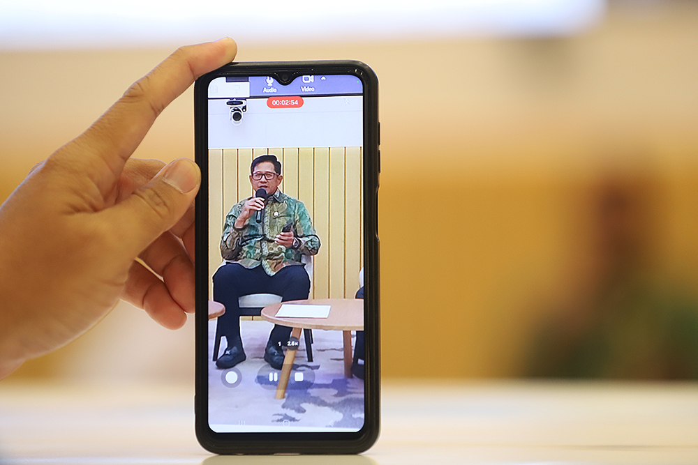 KWP gelar diskusi Dialektika Demokrasi bertema “Cuaca Ekstrem, Sinergi dan Kolaborasi Bersama Atasi Bencana”. (BeritaNasional/Elvis Sendouw)