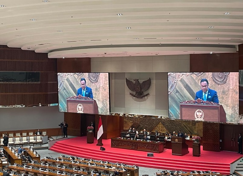 DPR saat rapat (Beritanasional/Ahda)
