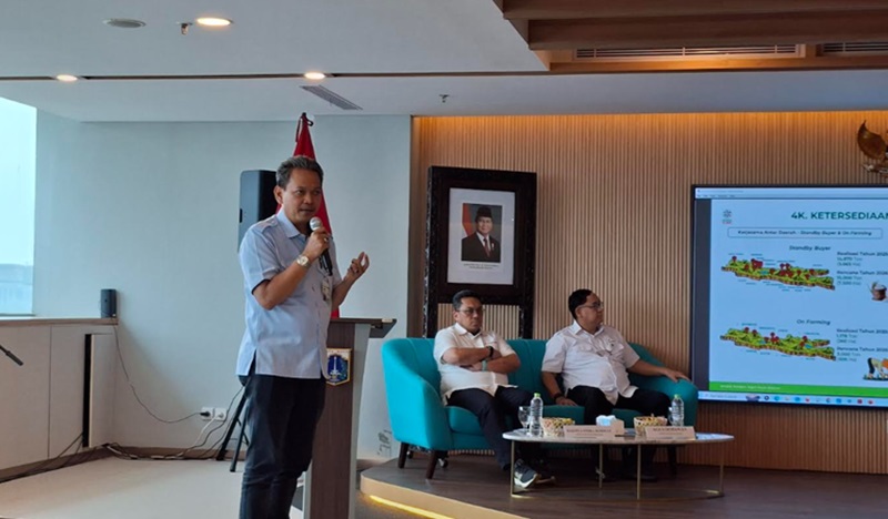 Direktur Utama Food Station Tjipinang Jaya Dodot Tri Widodo (Beritanasional/Lydia)