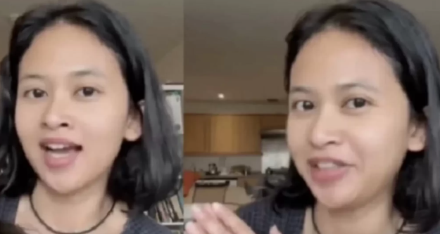 alumni penerima beasiswa Lembaga Pengelola Dana Pendidikan (LPDP) Dwi Sasetyaningtyas (DS) saat memamerkan dokumen anaknya. (BeritaNasional/tangkapan layar)