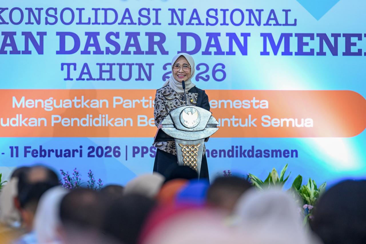 Ketua Komisi X DPR RI Hetifah Sjaifudian dalam Konsolnas Kemendikdasmen 2026 di Jakarta, Rabu (11/2/2026). (BeritaNasional/Humas Ketua Komisi X DPR)