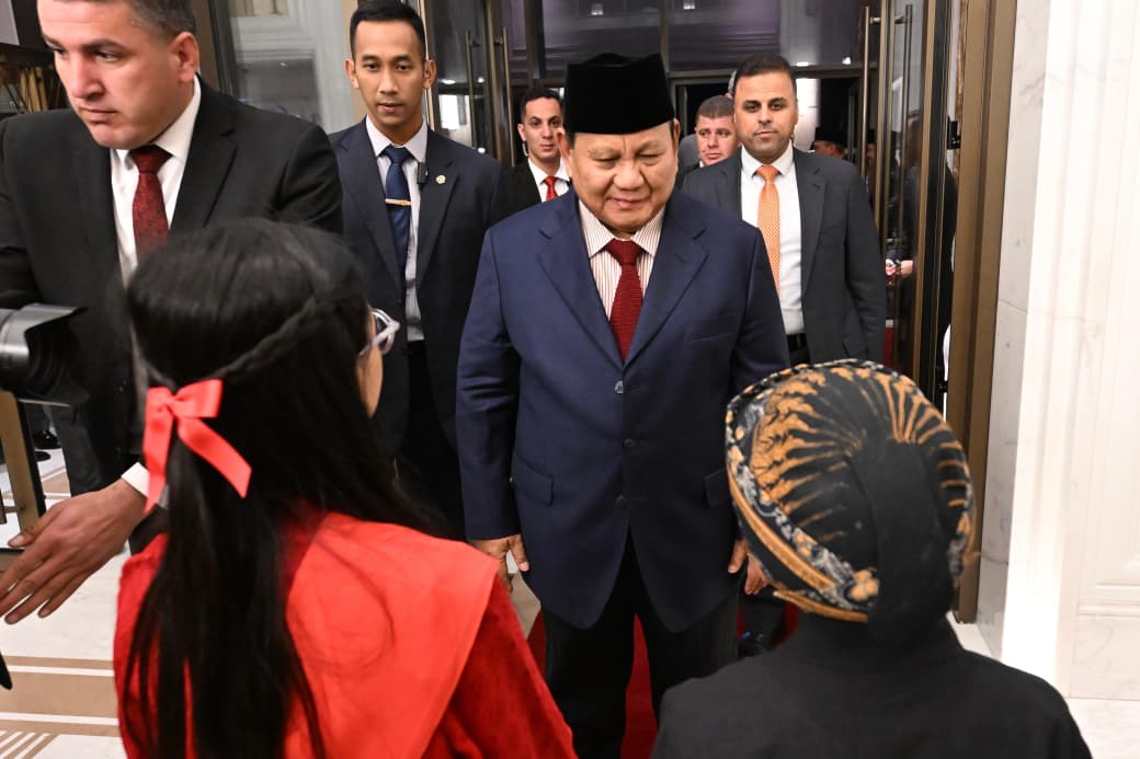 Hangatnya Sambutan Diaspora untuk Presiden Prabowo di Amman. (Foto/BPMI Setpres)