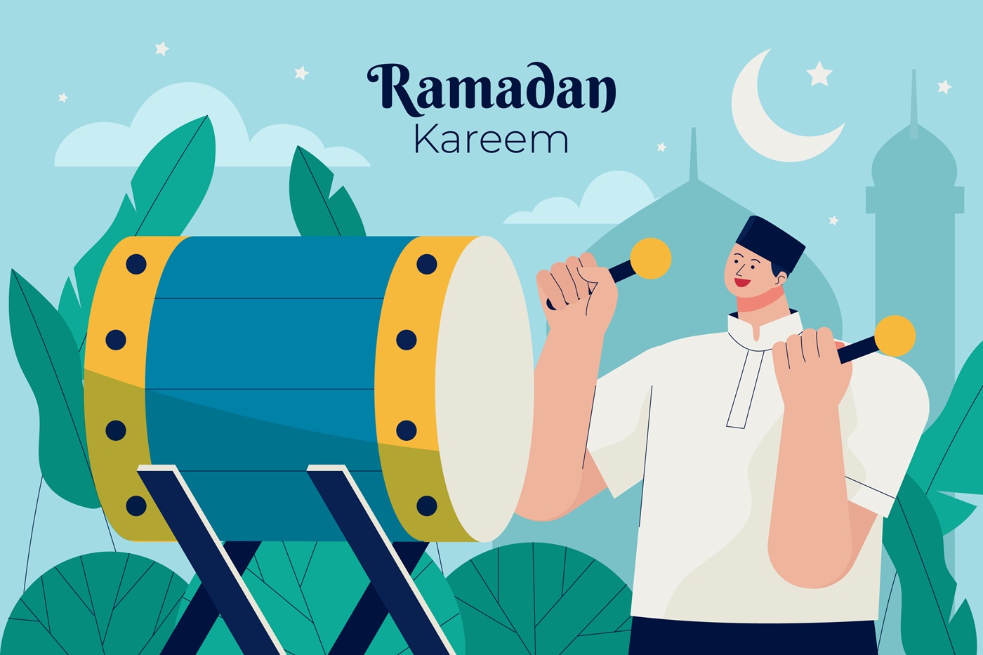 Ilustrasi bulan ramadan. (Foto/freepik)