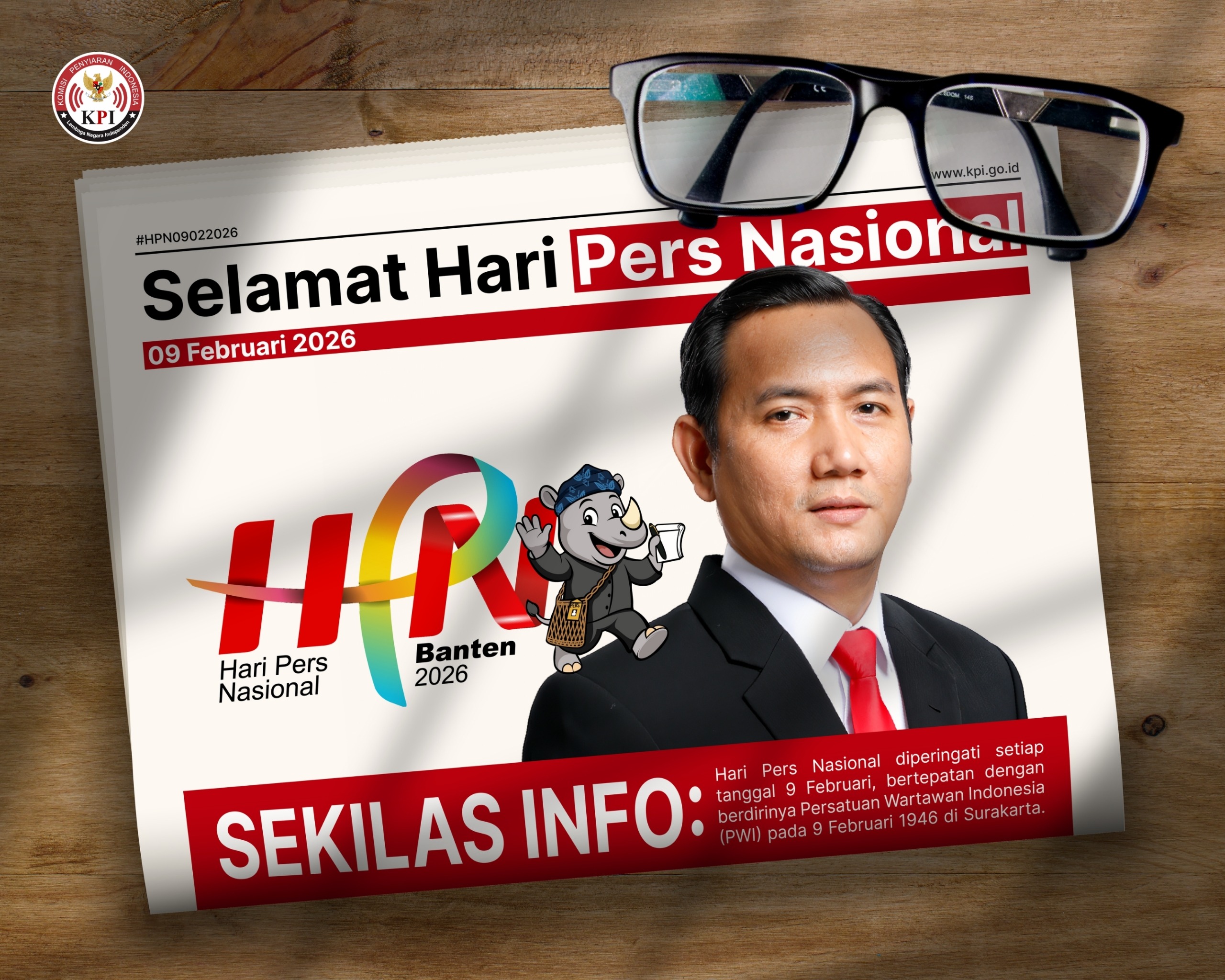 Ketua Komisi Penyiaran Indonesia (KPI) Pusat Ubaidillah terkait Hari Pers Nasional. (Foto/KPI)