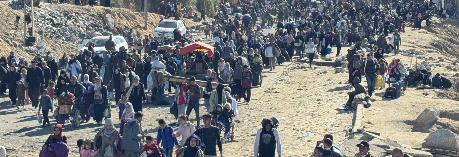 Ilustrasi pengungsi warga Gaza, Palestina. (Foto/Dokumentasi UN OCHA)