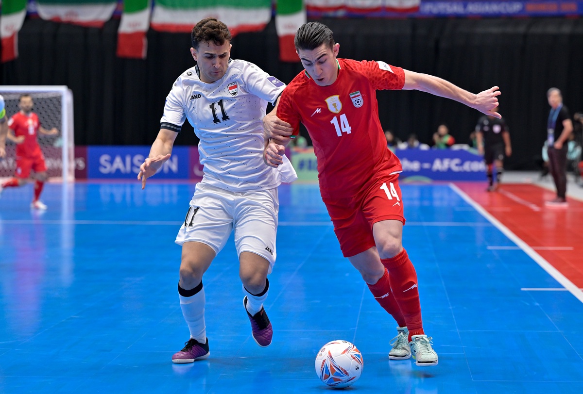 Irak vs Iran di Semifinal Piala Asia Futsal 2026. (Foto/AFC).