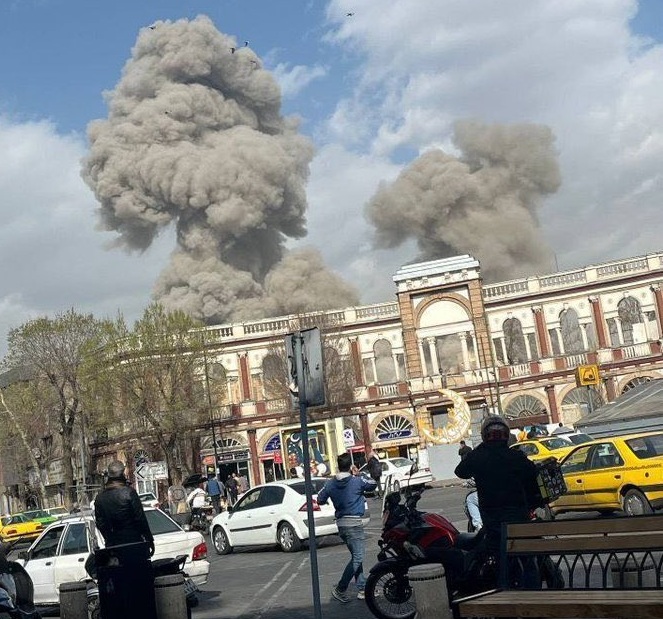 Serangan Israel ke Iran (Foto/ X GlobeEyeNews)
