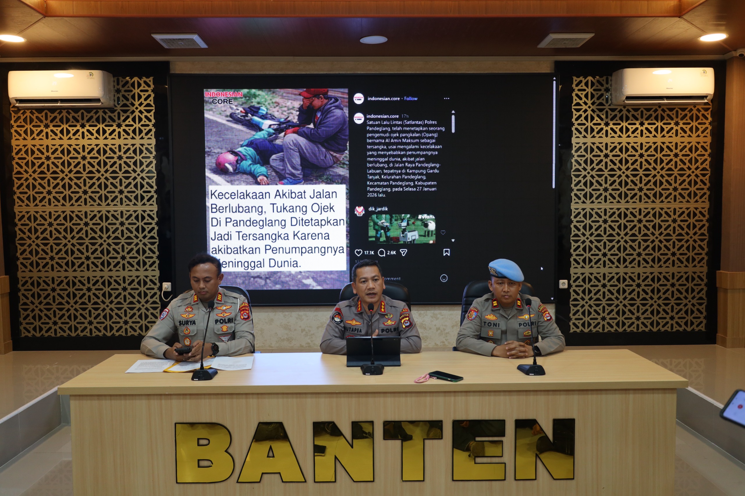 Kabid Humas Polda Banten Kombes Pol Maruli Ahiles Hutapea. (Foto/Dok Polda Banten).