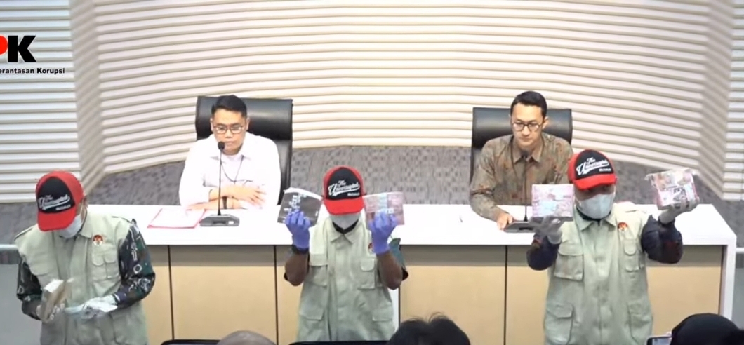 KPK saat merilis kasus suap impor barang di DJBC. (Foto/Istimewa)