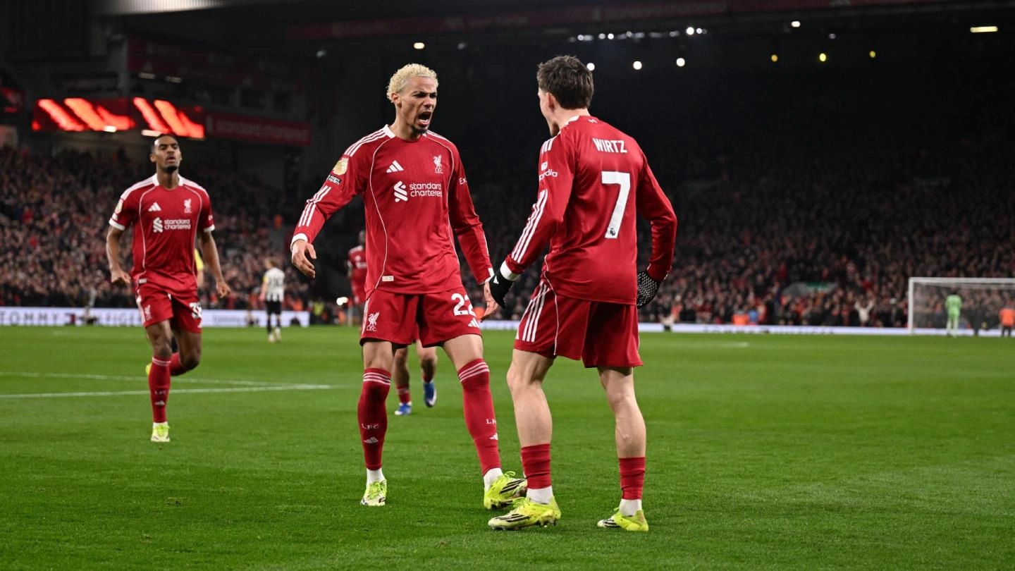 Penggawa Liverpool berselebrasi. (Foto/Dok Liverpool)