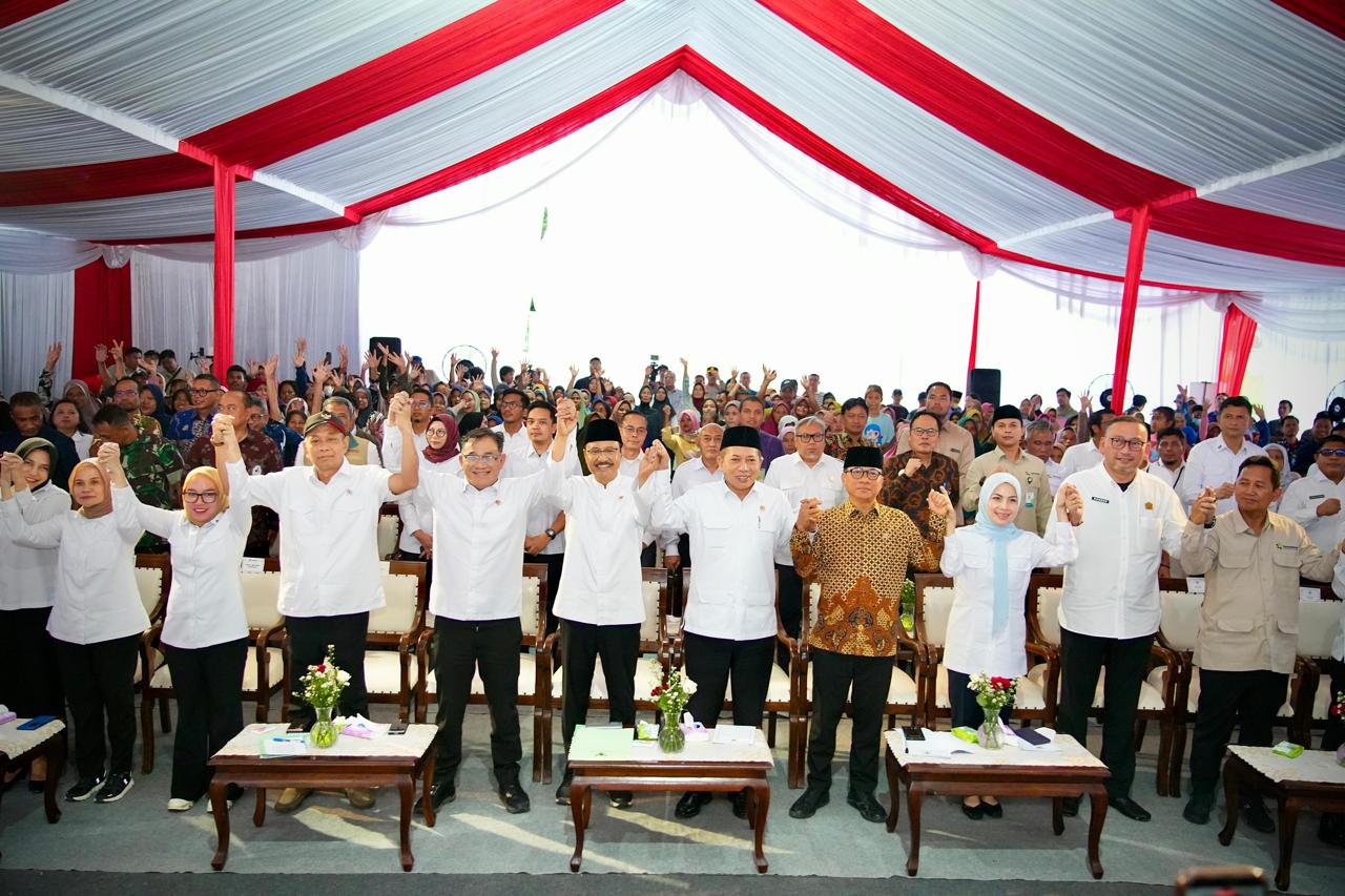 Kolaborasi Koperasi Desa Merah Putih Dengan Program Keluarga Harapan di Kopdes Merah Putih Ranjeng Kecamatan Ciruas Kabupaten Serang. (BeritaNasional/Elvis/HO Menkop)