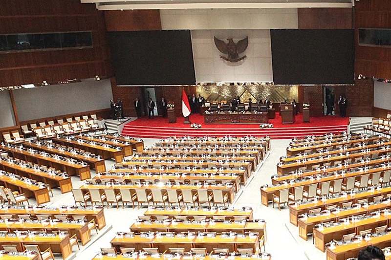 DPR saat rapat (Beritanasional/Panji)
