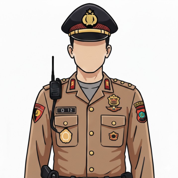 Ilustrasi polisi. (BeritaNasional/Gemini AI-Kiswondari)
