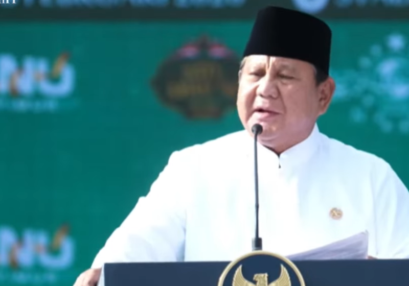 Presiden Prabowo Subianto  (BeritaNasional/youtube Setpres)