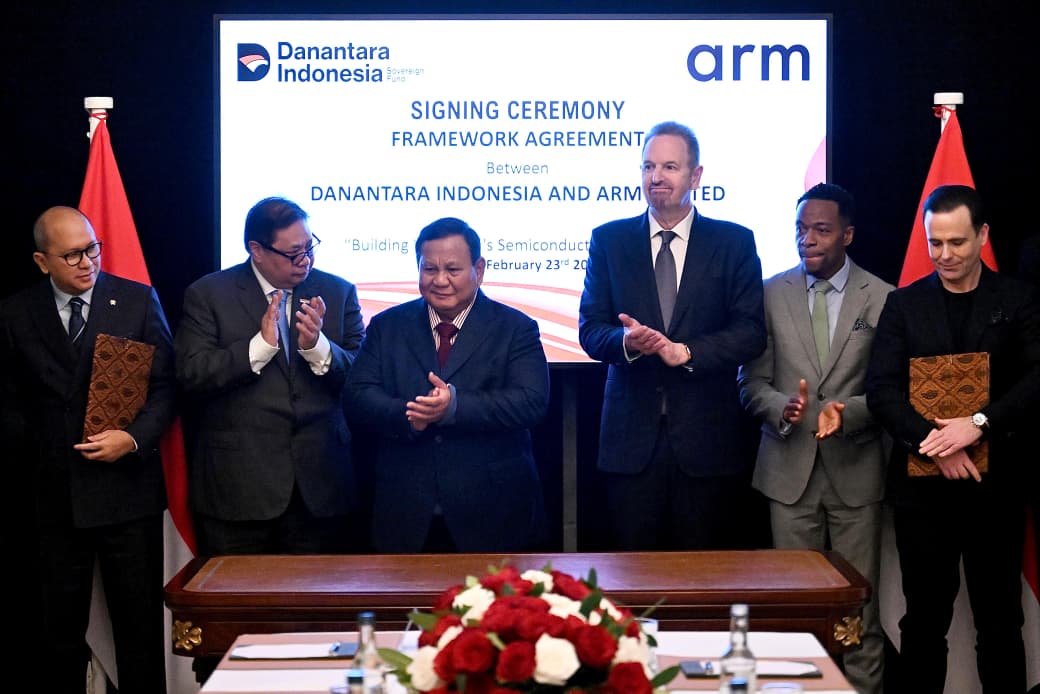 Presiden Prabowo Saksikan Kemitraan Danantara–Arm, Indonesia Percepat Lompatan Industri Semikonduktor. (Foto/BPMI)