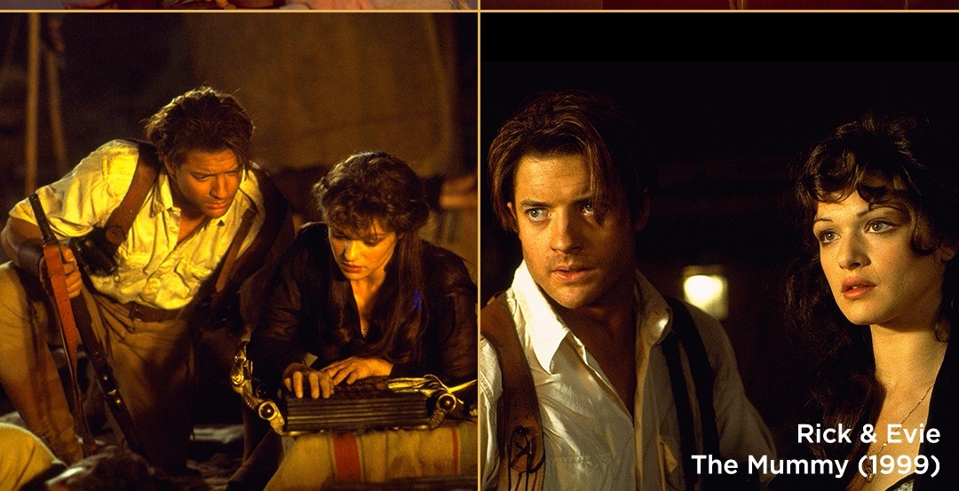 Brendan Fraser dan Rachel Weisz dalam Film The Mummy (1999). (Foto/Instagram Universal Pictures)