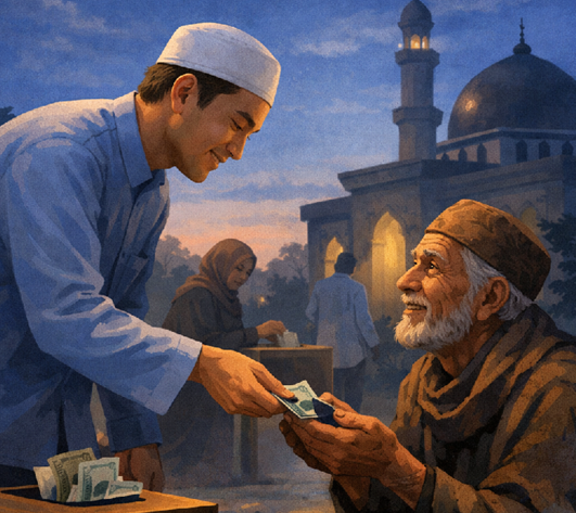 Ilustrasi sedekah subuh. (Foto/freepik)