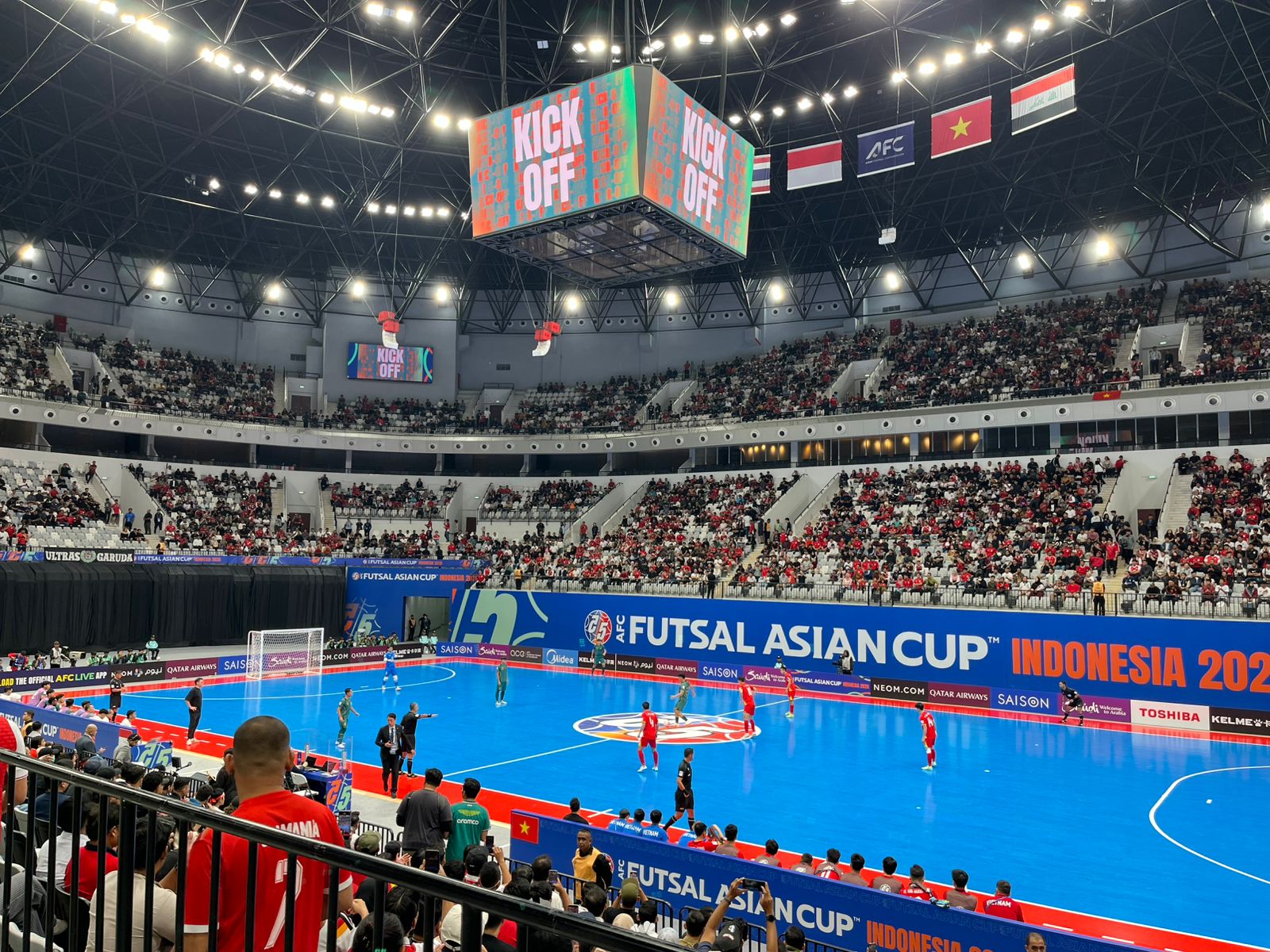 Timnas Indonesia vs Vietnam. (BeritaNasional/Harits)