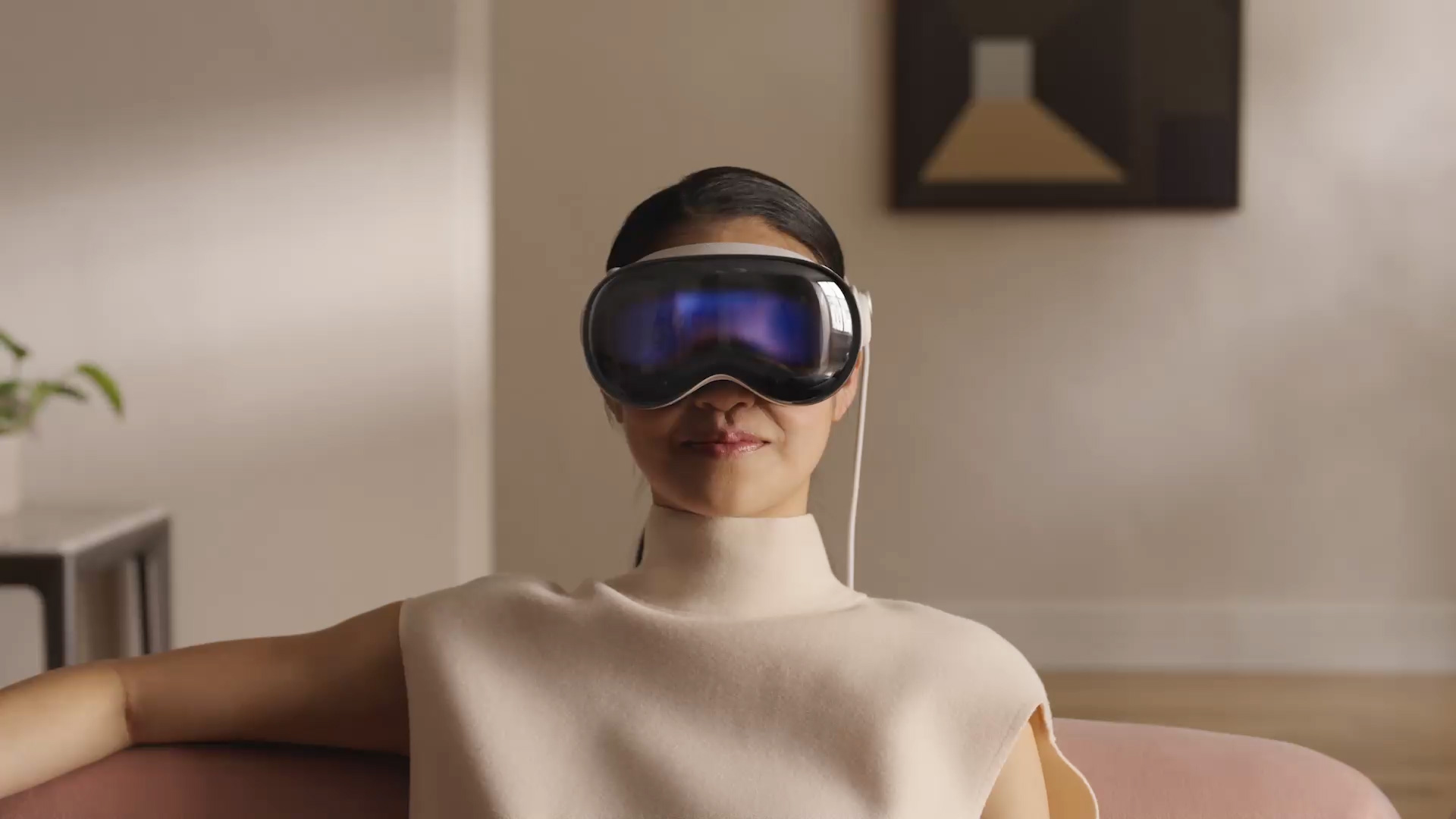 Ilustrasi pengguna Apple Vision Pro. (Foto/Dok Apple)