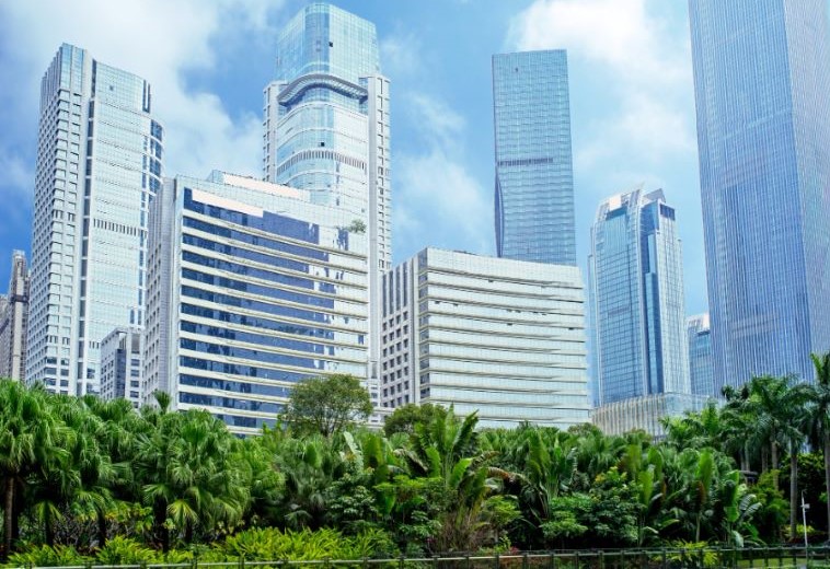 Ilustrasi gedung pencakar langit. (Foto/Freepik)